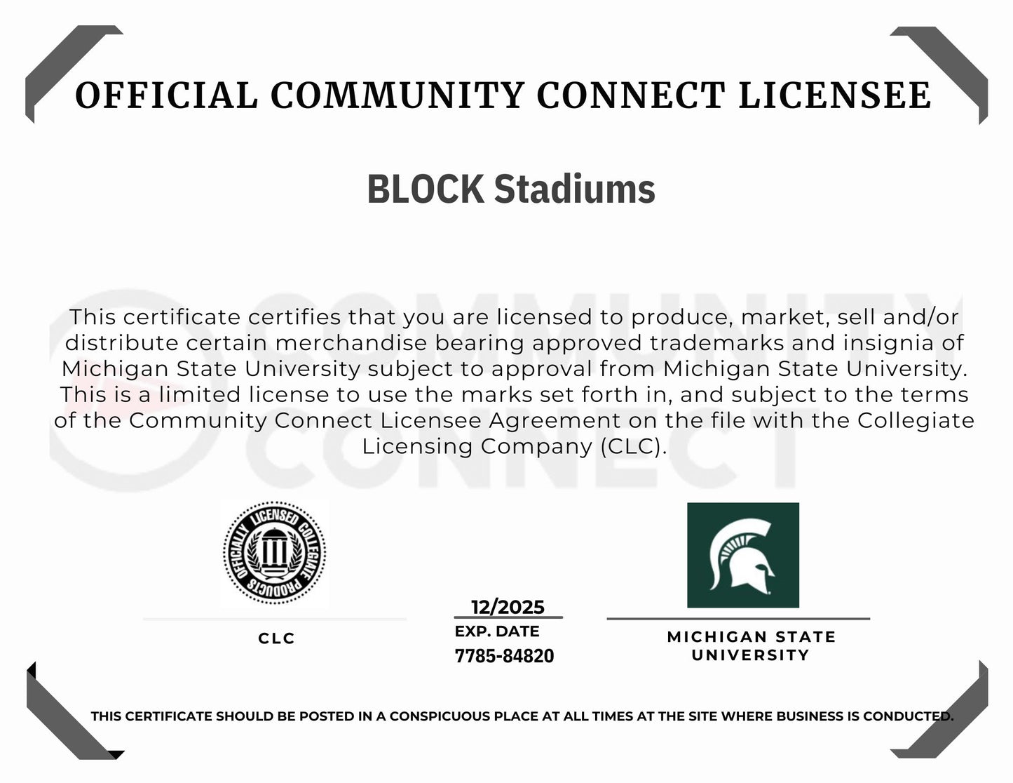 Michigan State Breslin Center Mini Replica Model Building Set