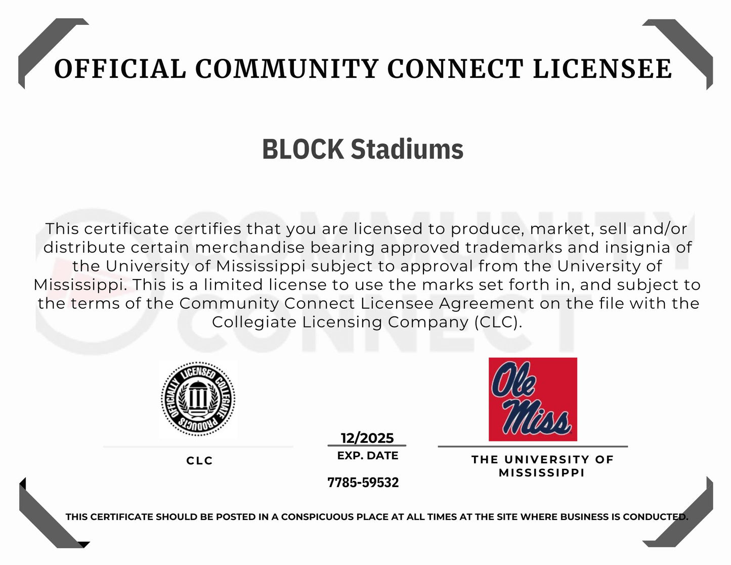 Ole Miss Vaught-Hemingway Stadium Mini Replica Model Building Set