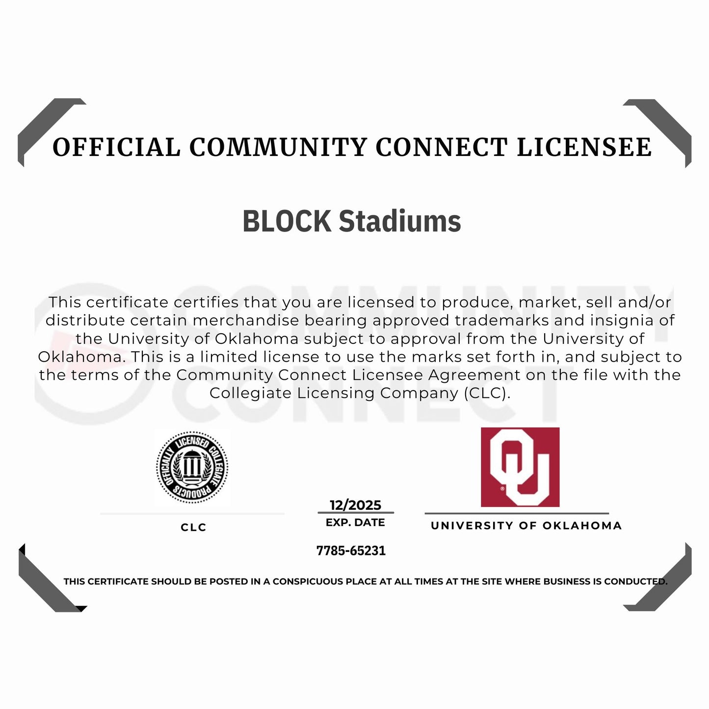 Oklahoma Sooners Gaylord Family Oklahoma Memorial Stadium Mini Replica Model Building Set