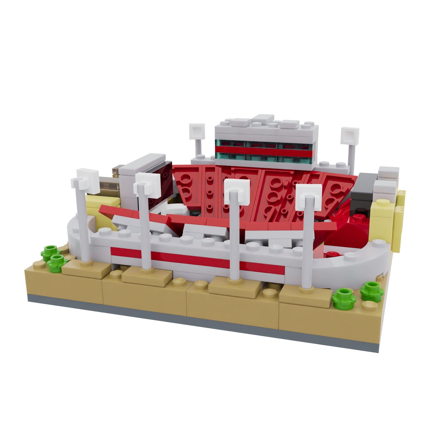 Indiana University Memorial Stadium Mini Replica Building Set