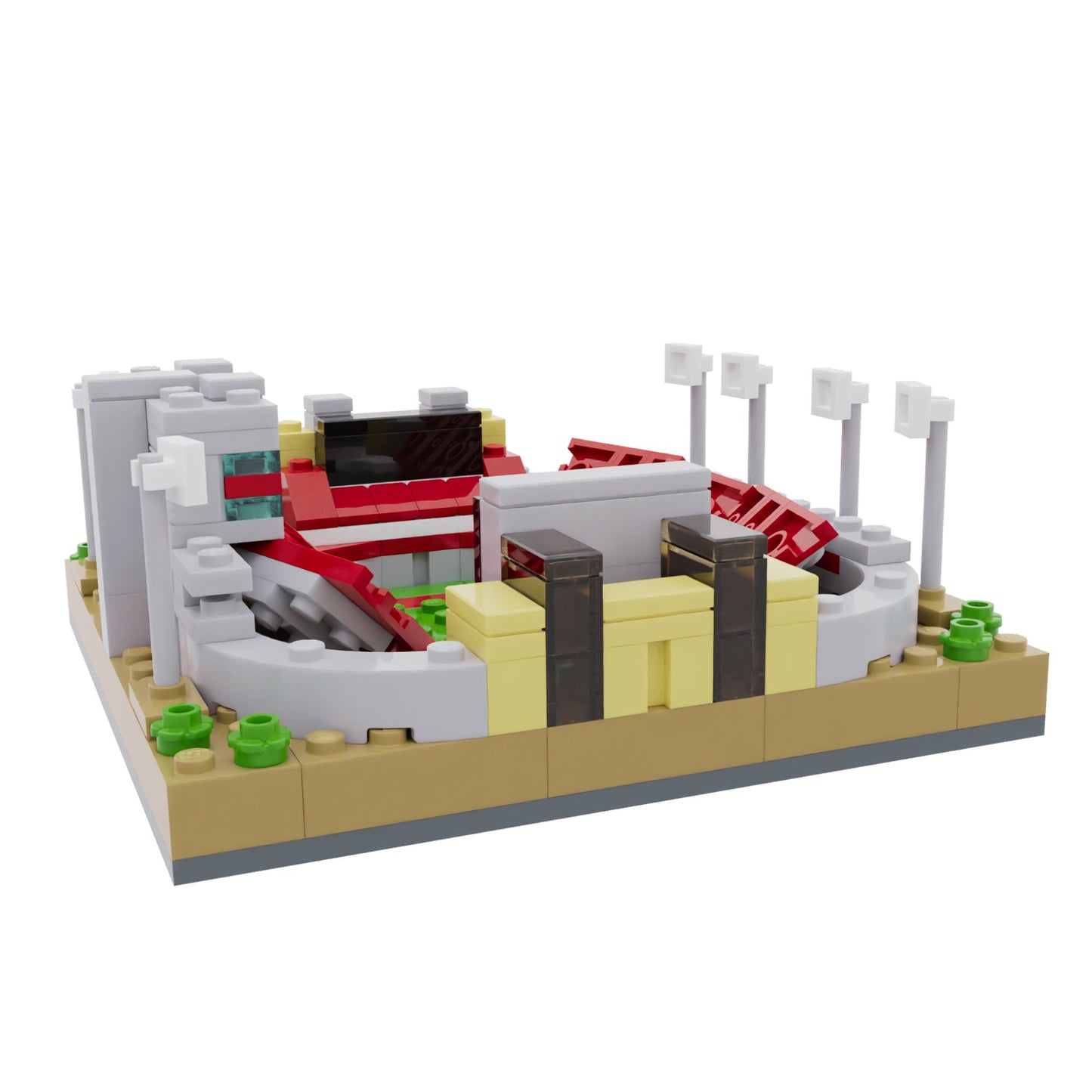 Indiana University Memorial Stadium Mini Replica Building Set