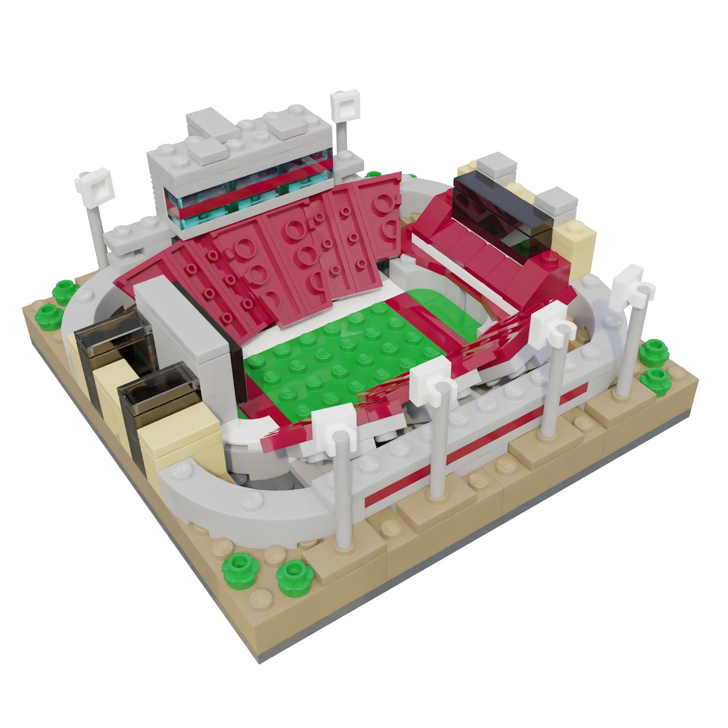 Indiana University Memorial Stadium Mini Replica Building Set