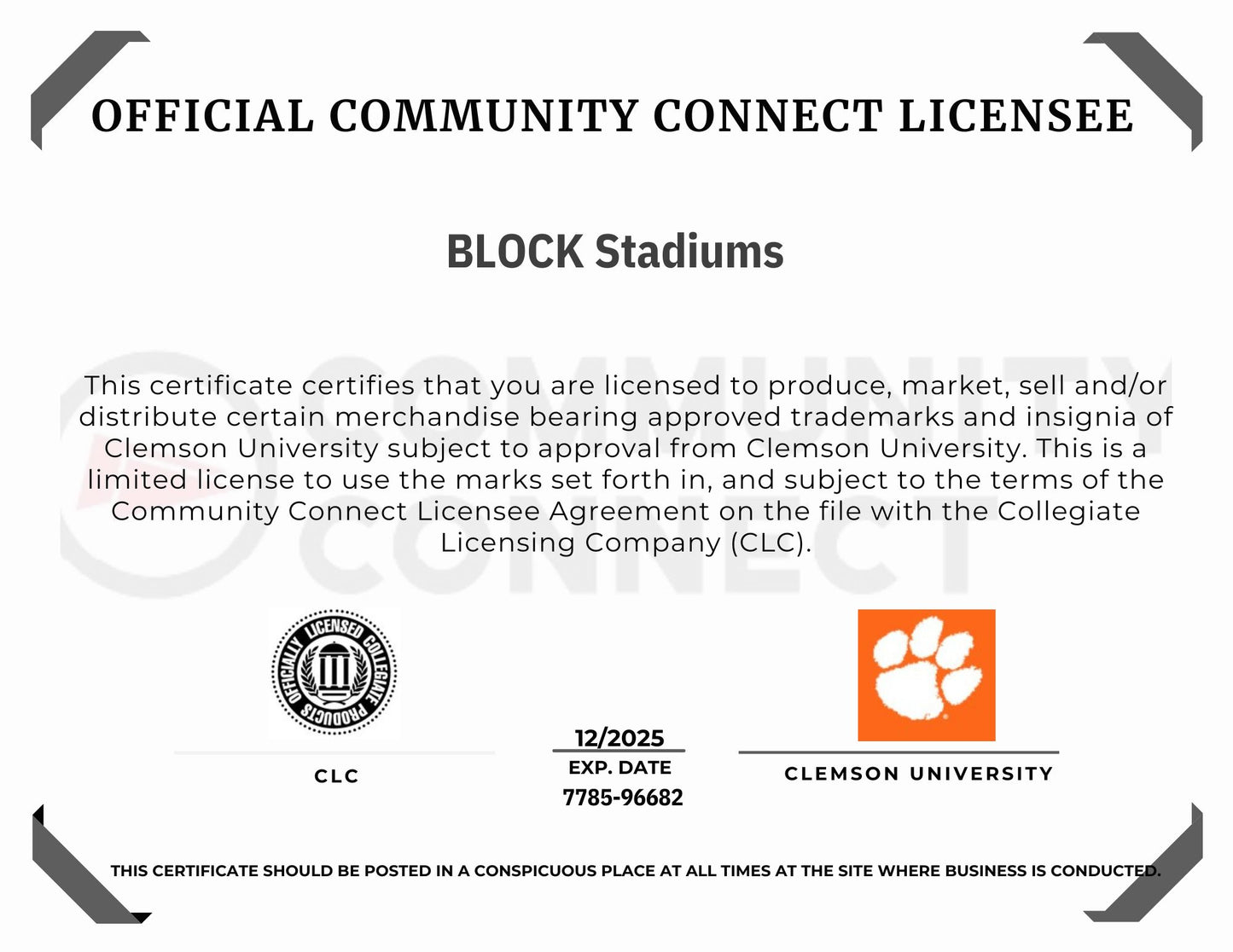 Clemson Memorial Stadium Mini Replica Model Building Set