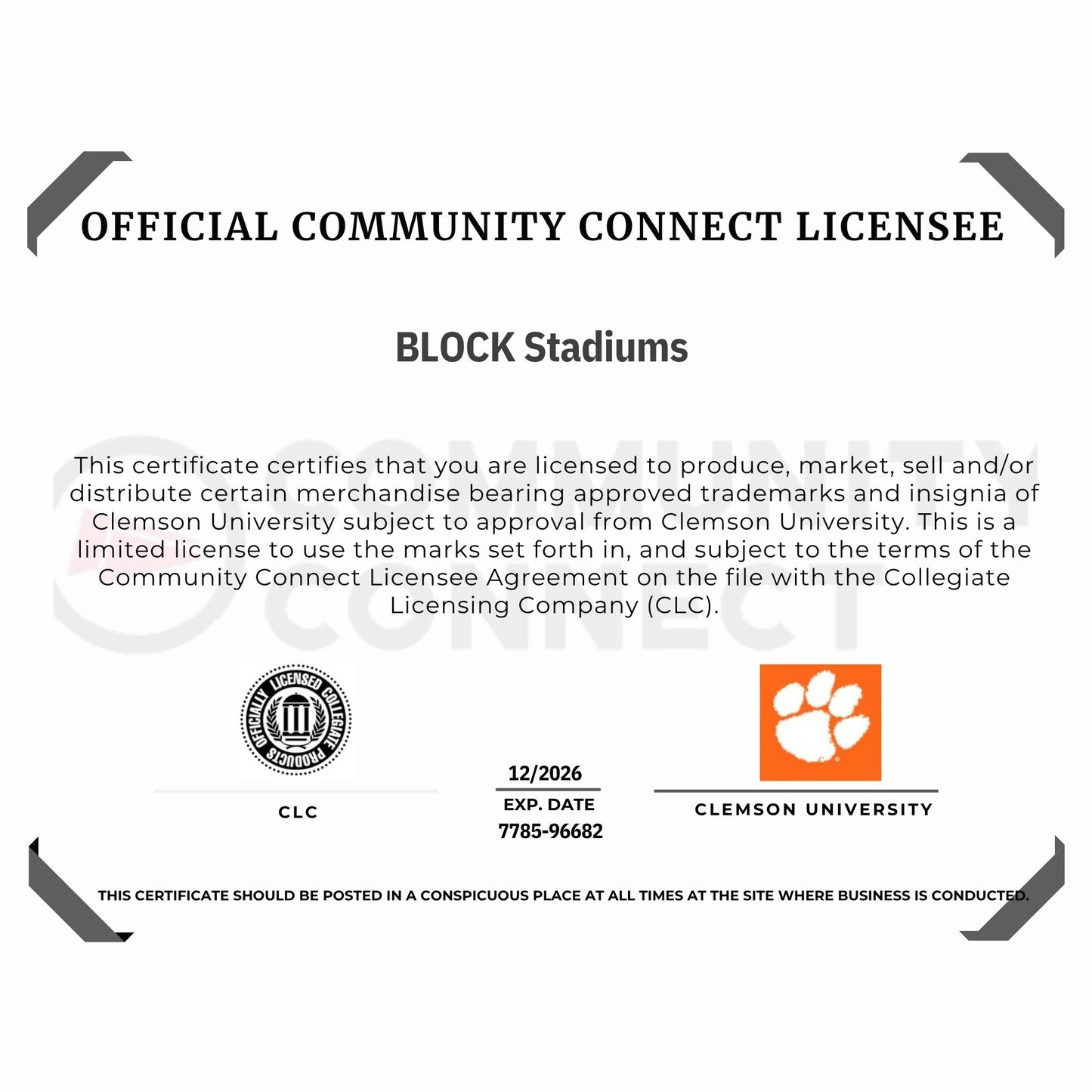 Clemson Tillman Hall Mini Replica Model Building Set