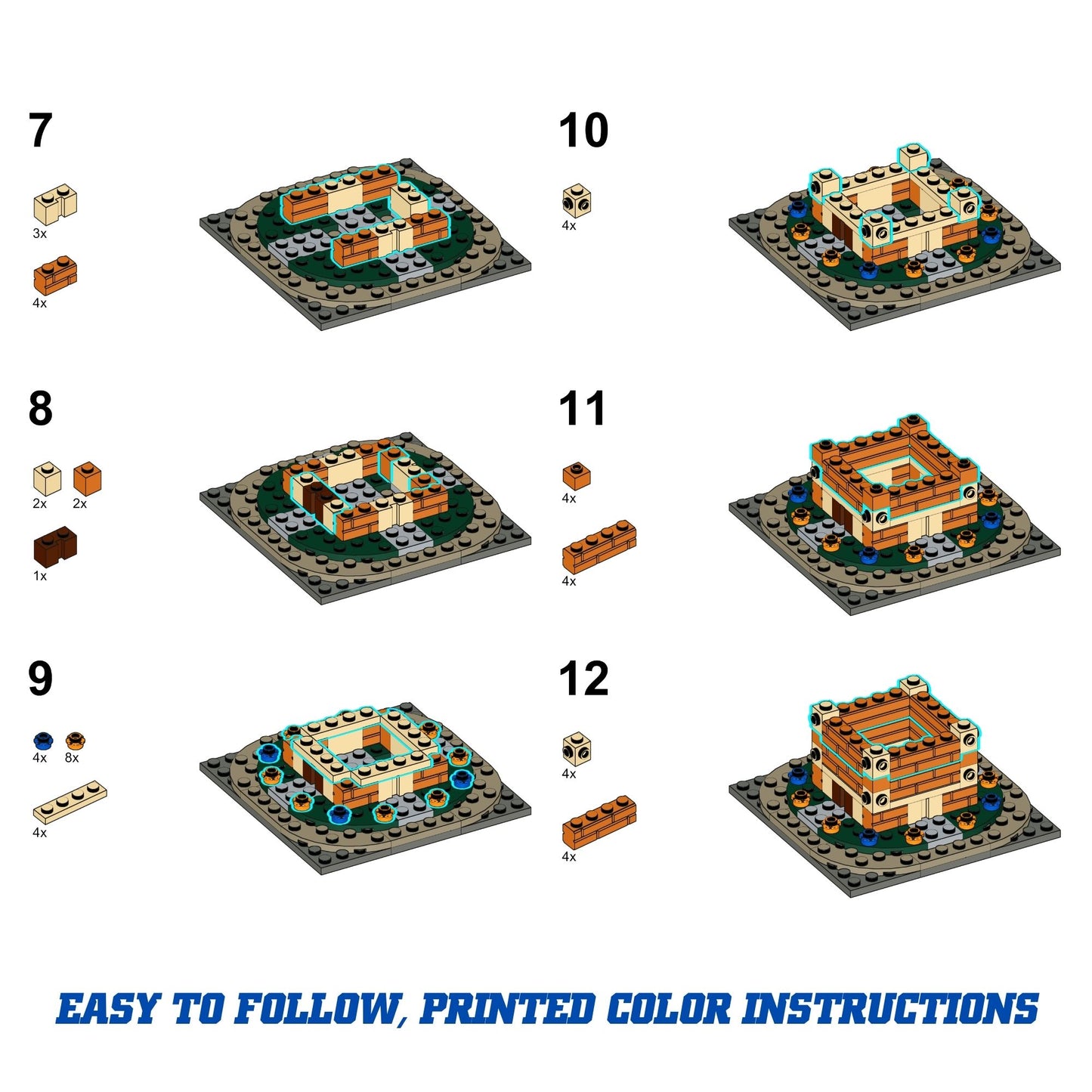 University of Florida Century Tower Mini Replica Model Building Set