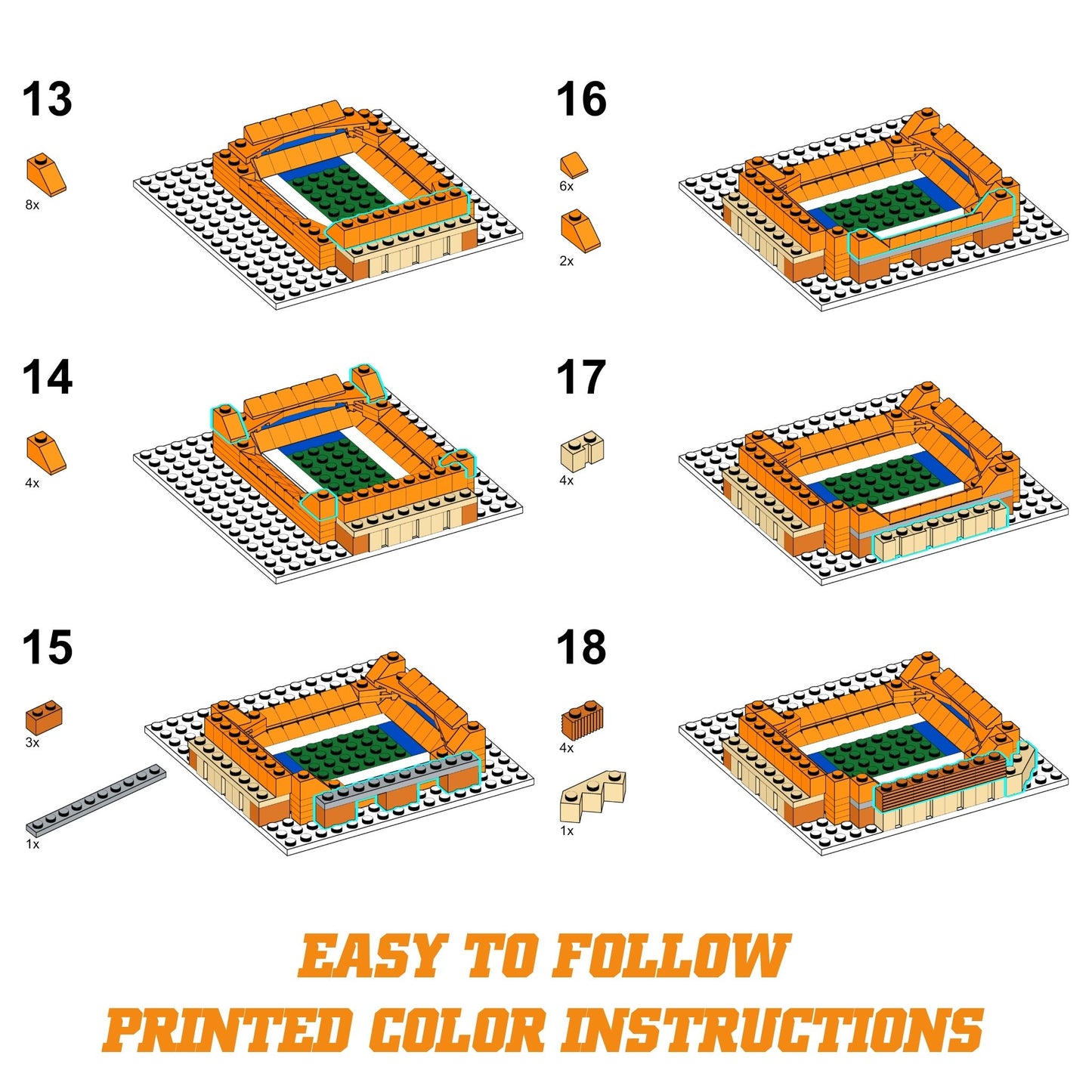 Florida Gators Ben Hill Griffin Stadium Mini Replica Model Building Set