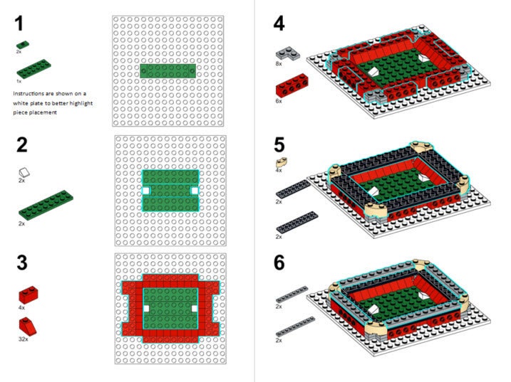 Mini Arsenal FC Emirates Stadium Custom Set / Arsenal FC Gifts / Arsenal Christmas / Soccer Fan Gifts