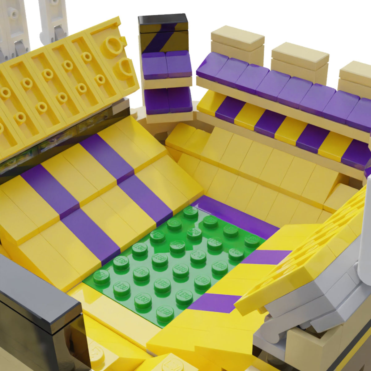 LSU Tiger Stadium Mini Replica Model Building Set