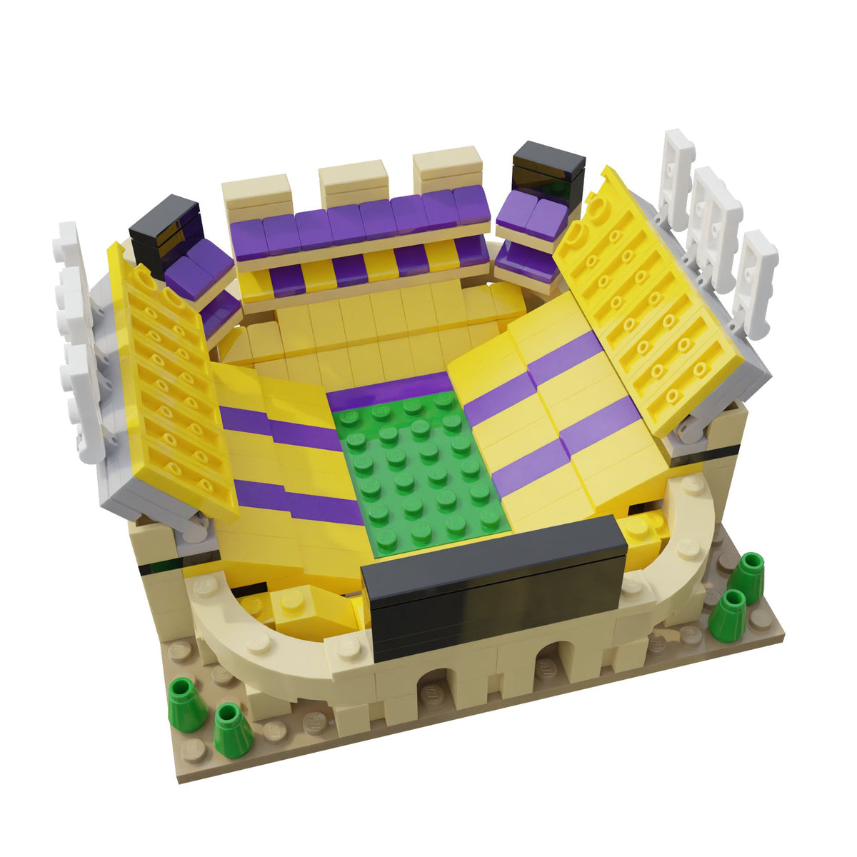 LSU Tiger Stadium Mini Replica Model Building Set