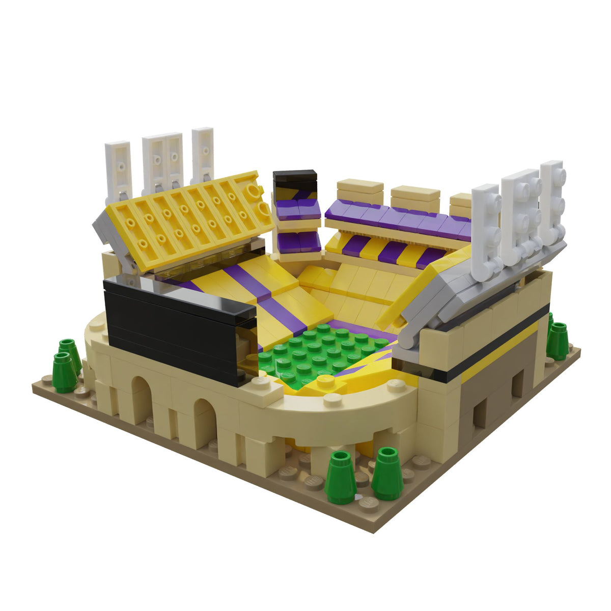 LSU Tiger Stadium Mini Replica Model Building Set