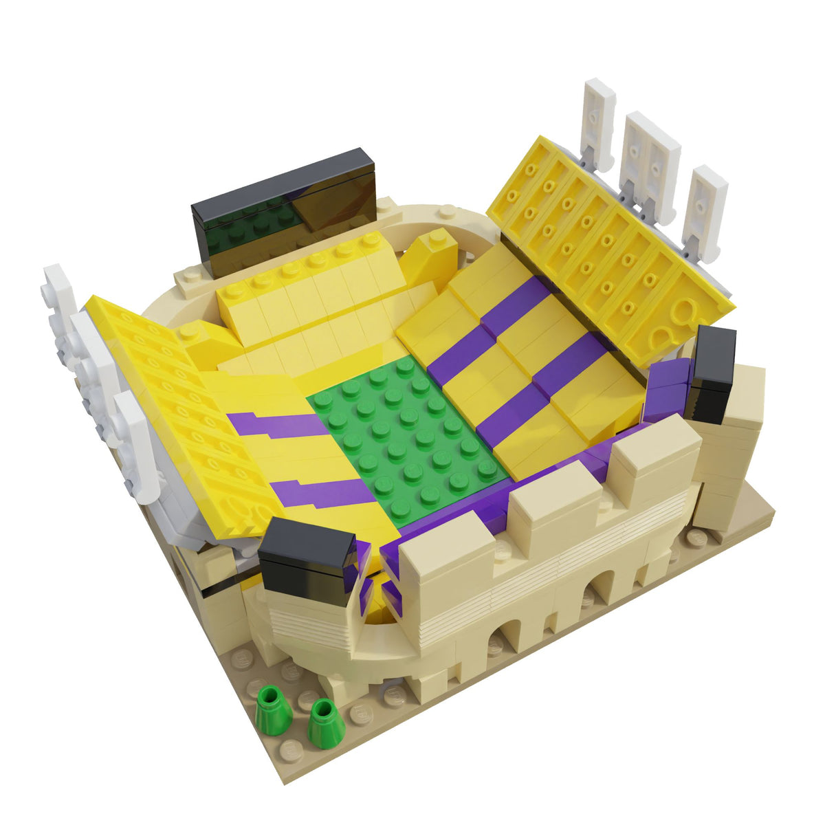 LSU Tiger Stadium Mini Replica Model Building Set