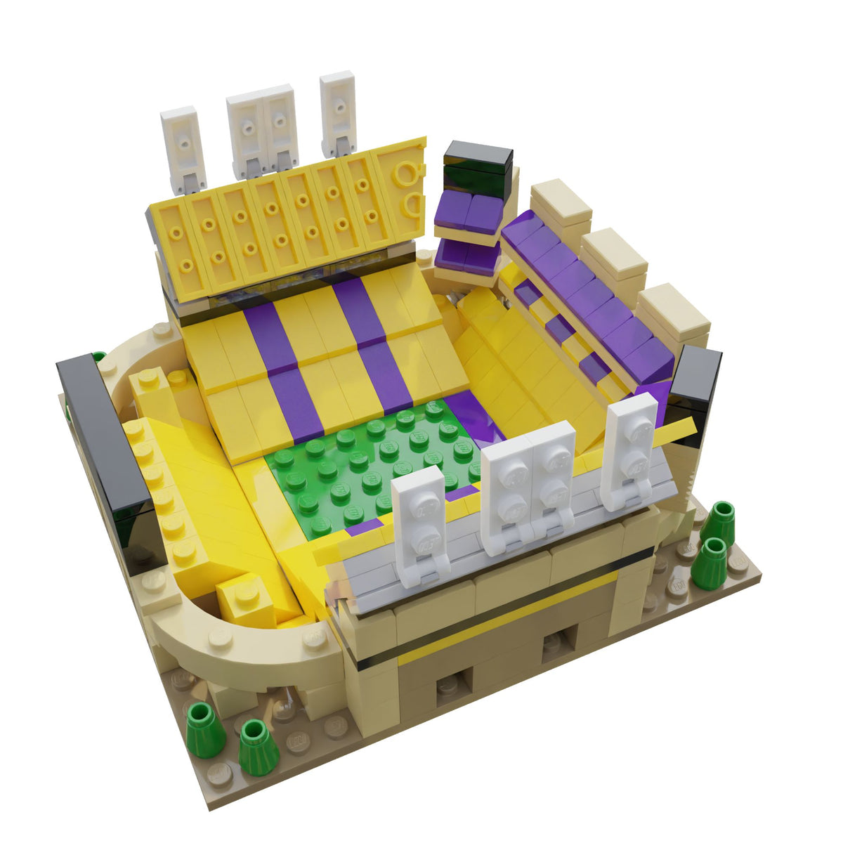 LSU Tiger Stadium Mini Replica Model Building Set