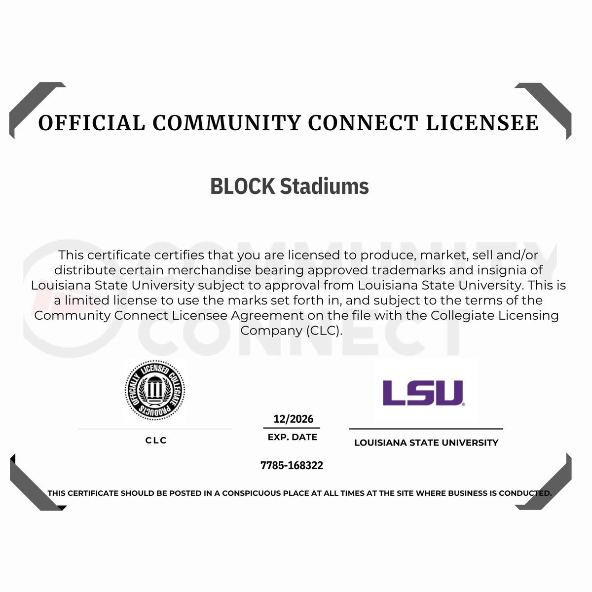 LSU Tiger Stadium Mini Replica Model Building Set
