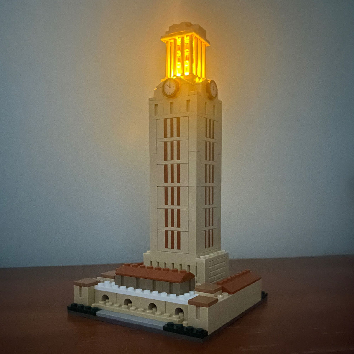 University of Texas UT Tower Mini Replica Model Building Set- with LED ...