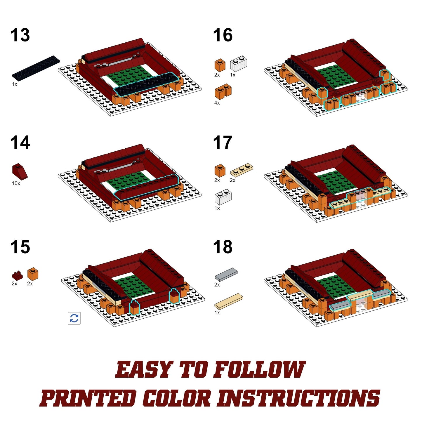 Texas A&M Kyle Field Mini Replica Model Building Set
