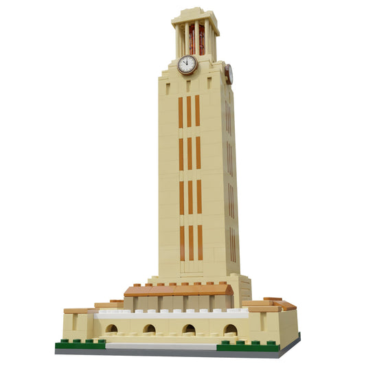 University of Texas UT Tower Mini Replica Model Building Set- with LED Light Brick